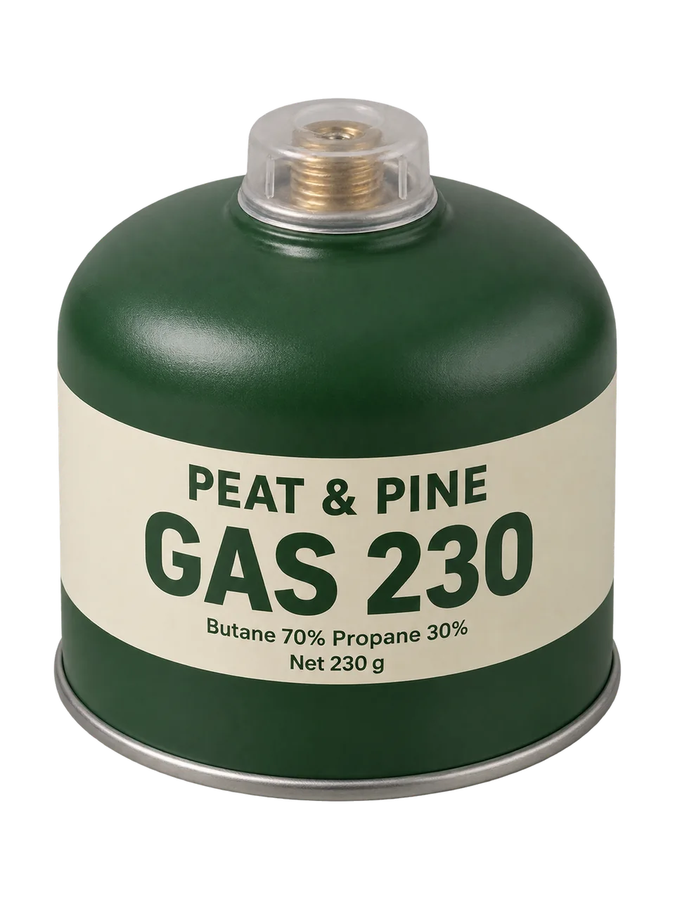 Peat & Pine Gas 230 Screw-Thread Canister in Forest Green