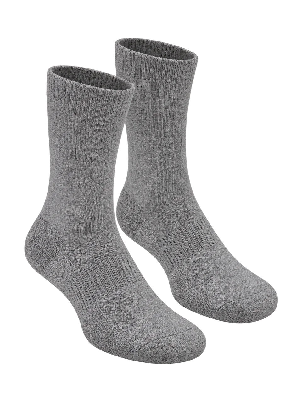 Heddle Sock Co Men's Weft Lightweight Merino Walking Sock in Grey Marl