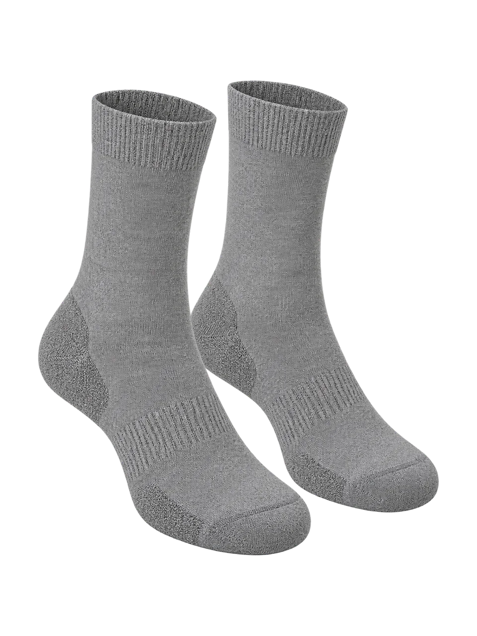 Heddle Sock Co Women's Weft Lightweight Merino Walking Sock in Grey Marl