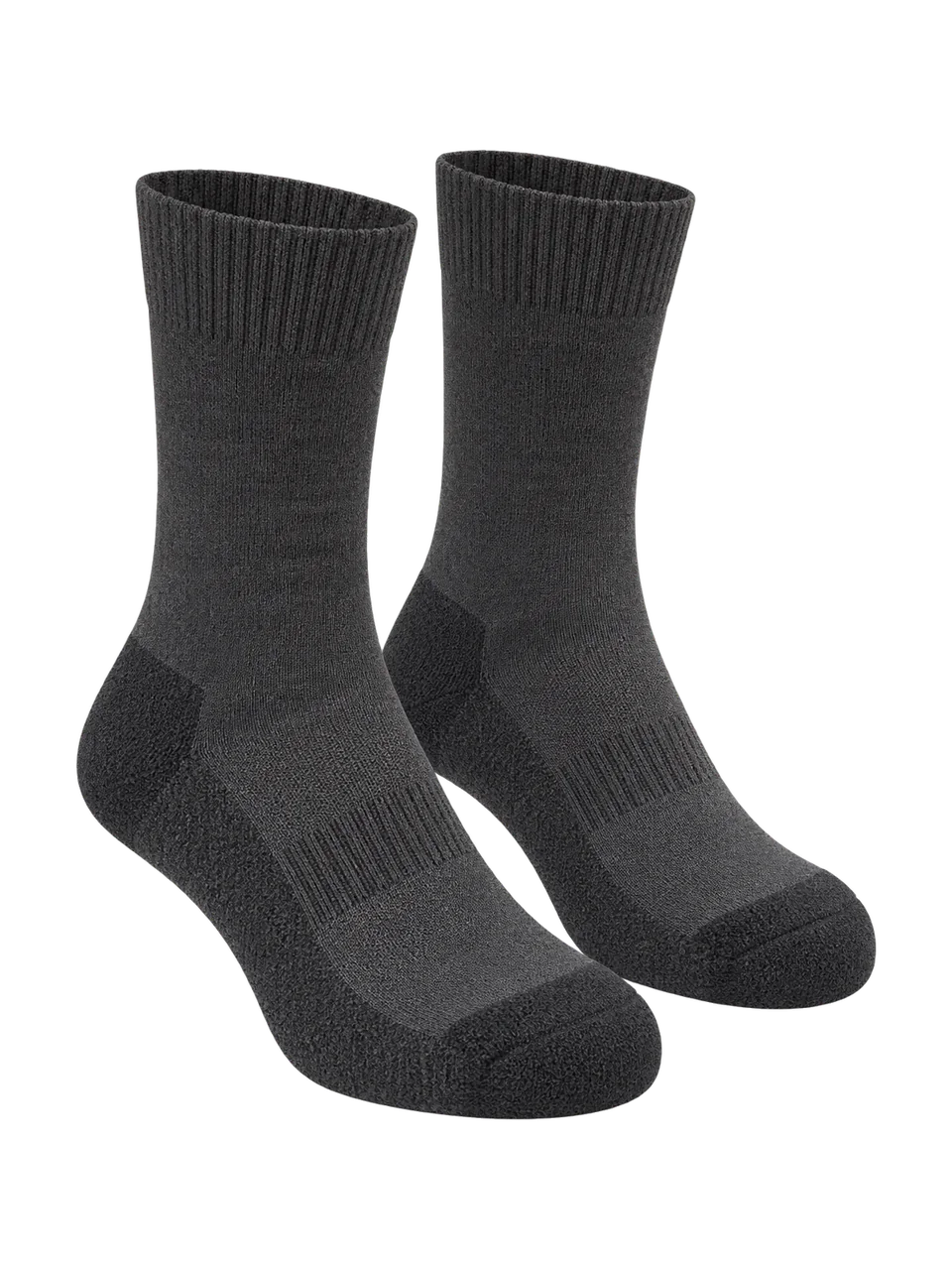 Heddle Sock Co Women's Warp Midweight Merino Walking Sock in Charcoal