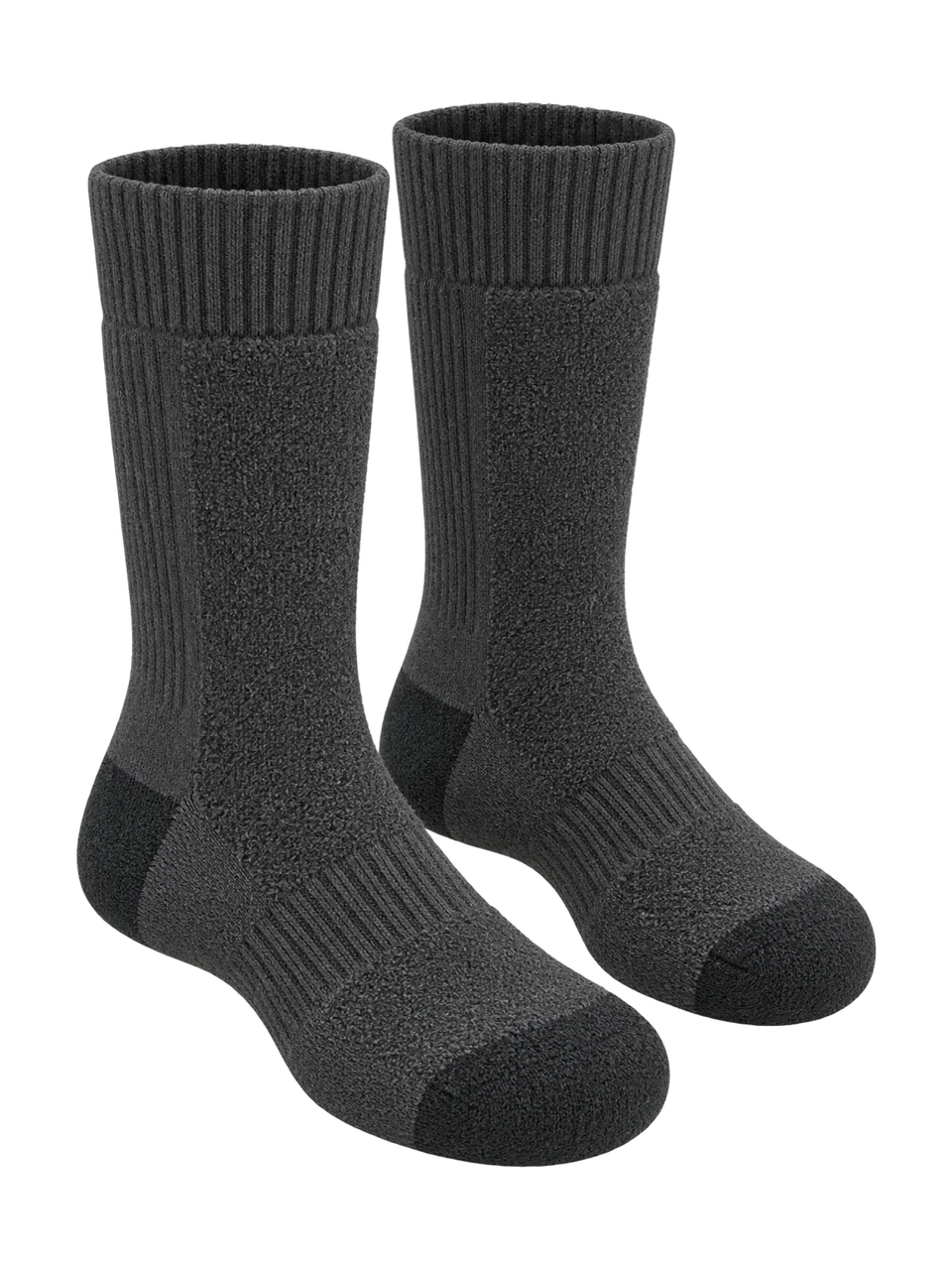 Heddle Sock Co Men's Twill Heavyweight Merino Boot Sock in Charcoal