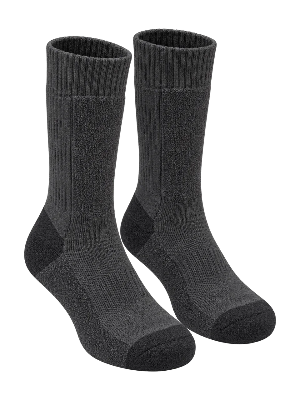 Heddle Sock Co Women's Twill Heavyweight Merino Boot Sock in Charcoal
