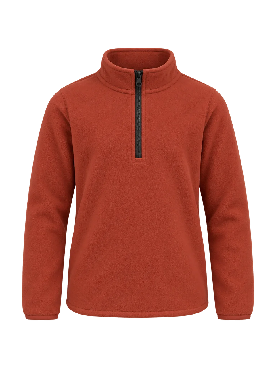 Hale Kids' Booth Microfleece Half-Zip in Ember