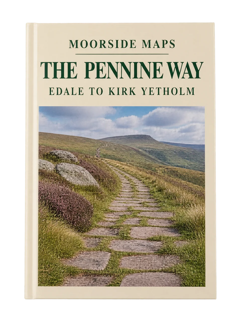 Moorside Maps Pennine Way Guidebook: Edale to Kirk Yetholm in Cream