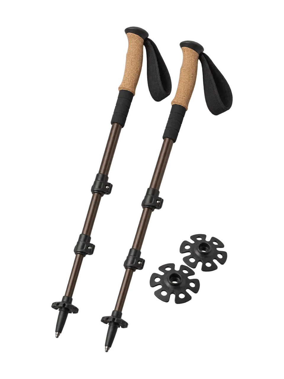 Hale Stile Cork Trekking Poles in Peat