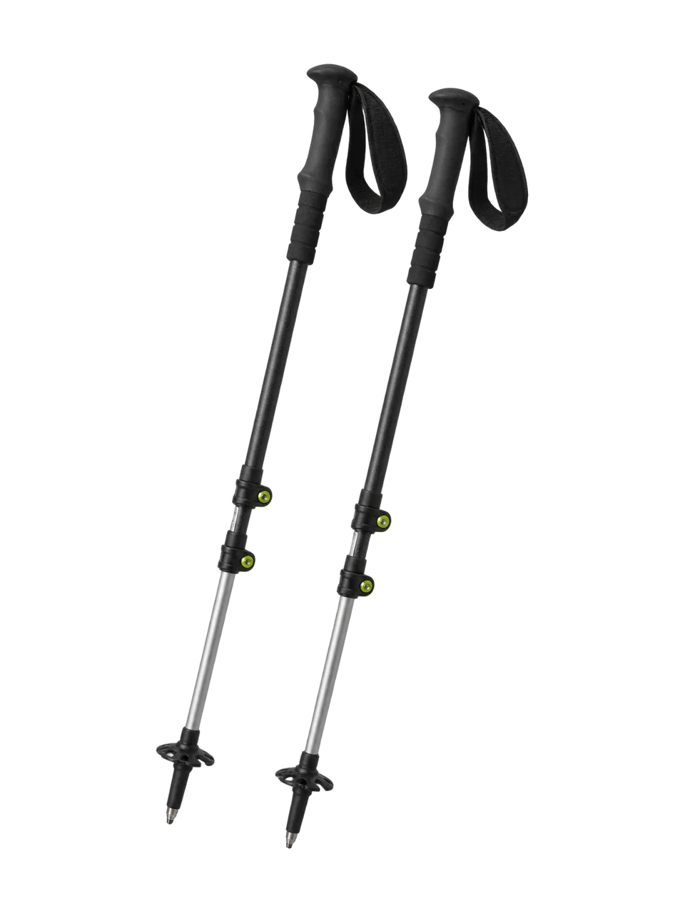 Scree Line Gully Carbon Trekking Poles in Black