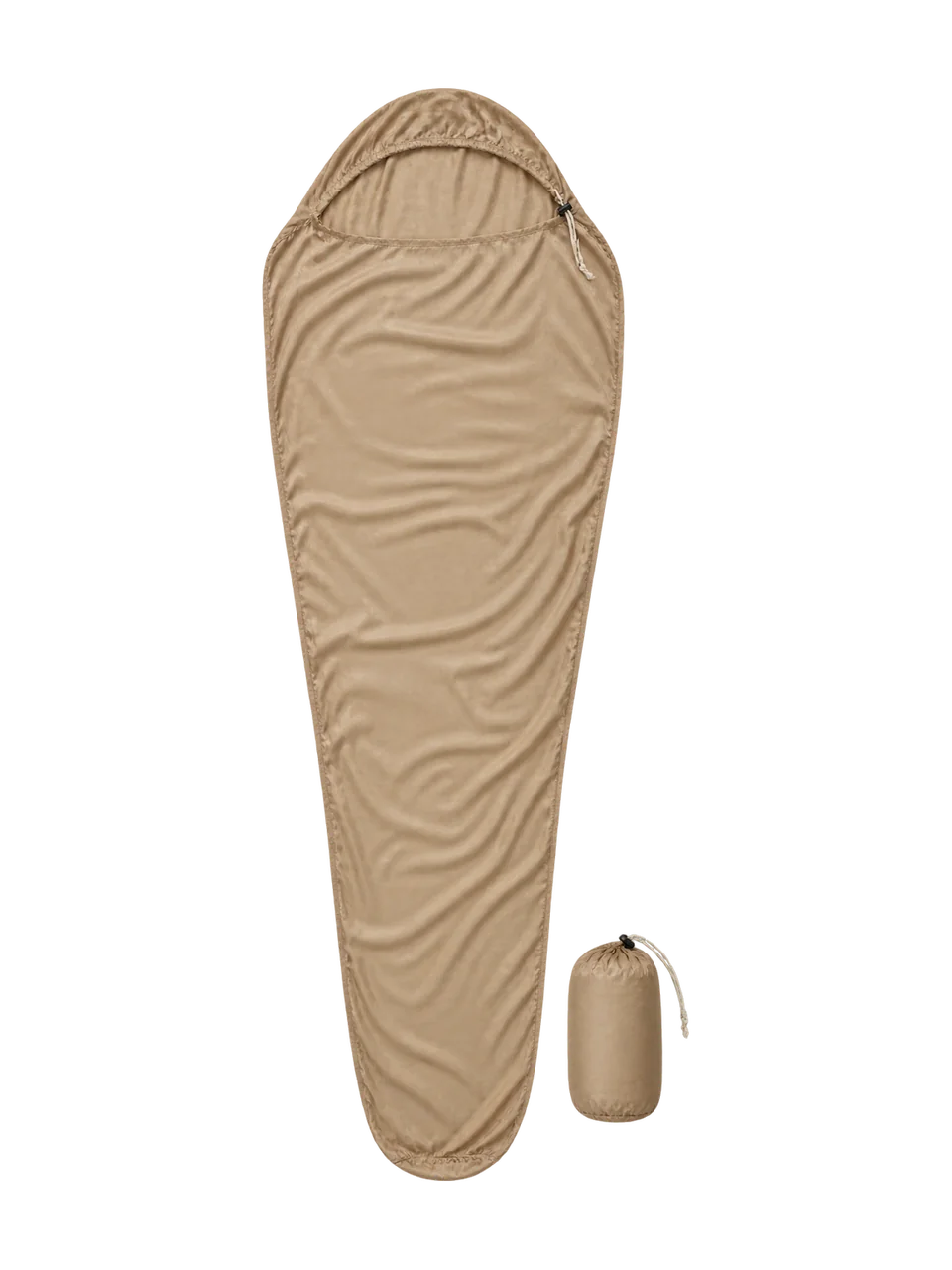 Swift Drift Silk Sleeping Bag Liner in Sandstone