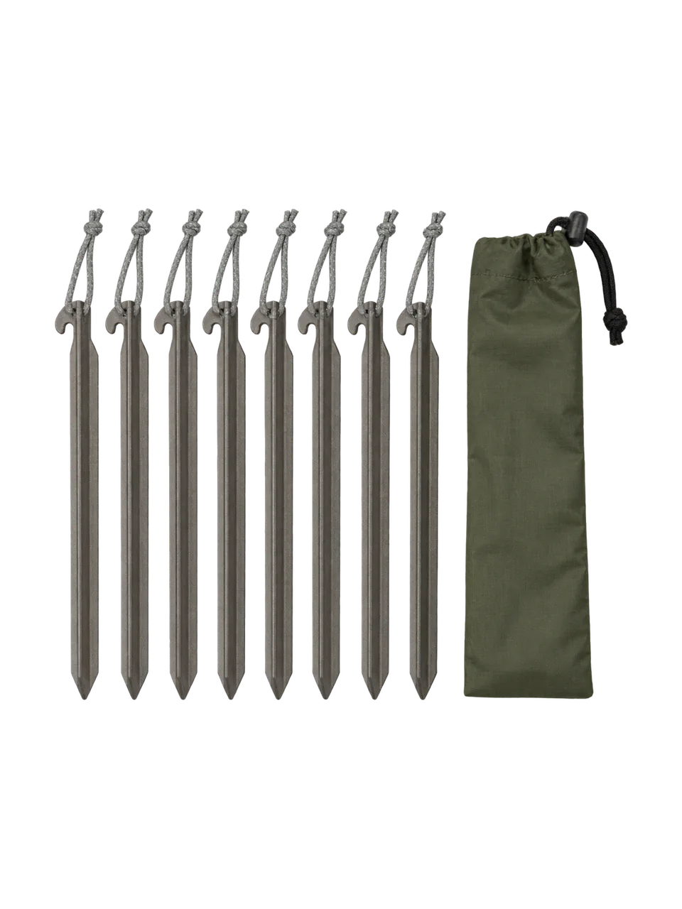 Swift Titanium Peg Set in Flint