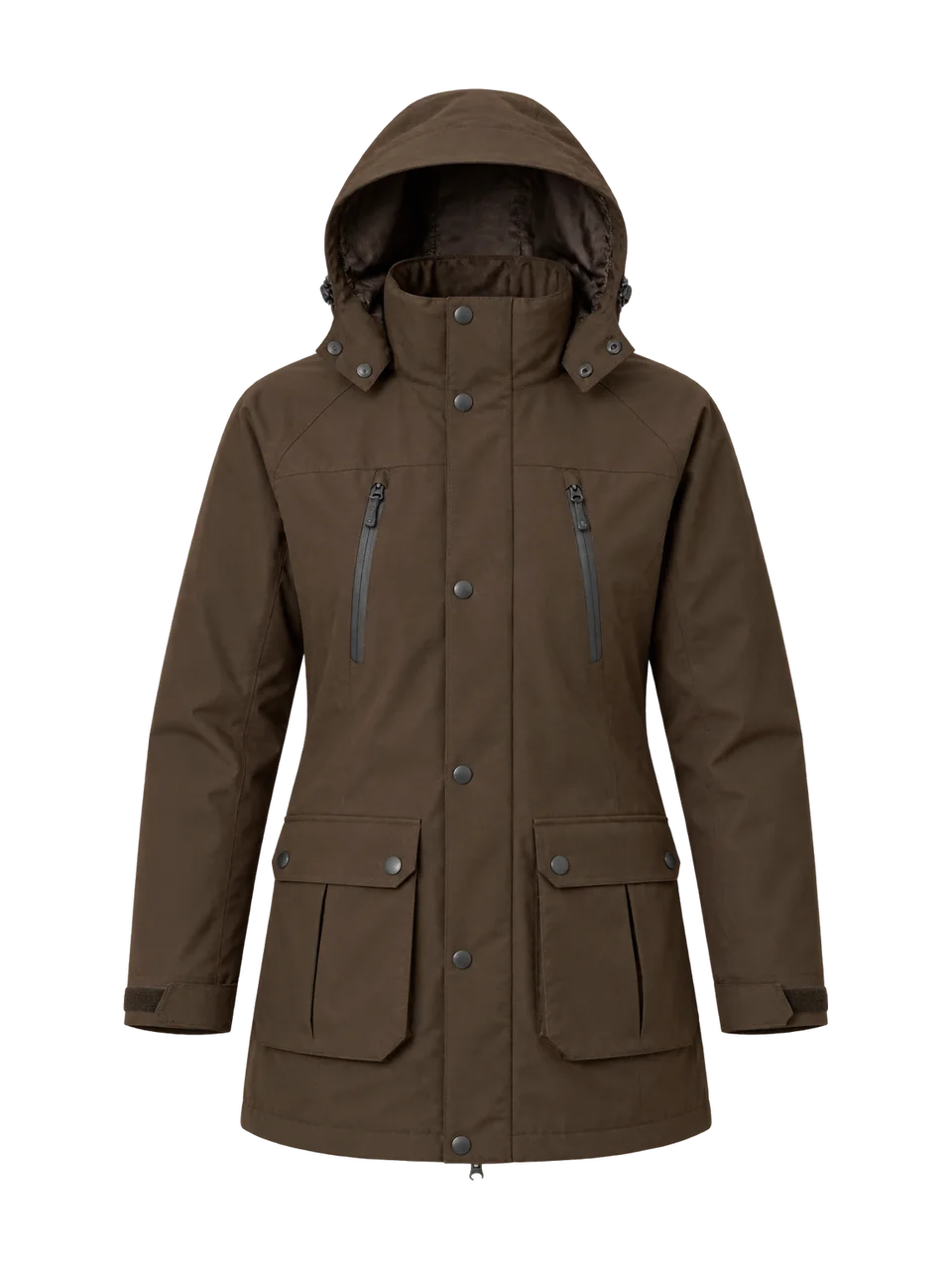 Hale Men's Garth 2L Long Waterproof Jacket in Peat