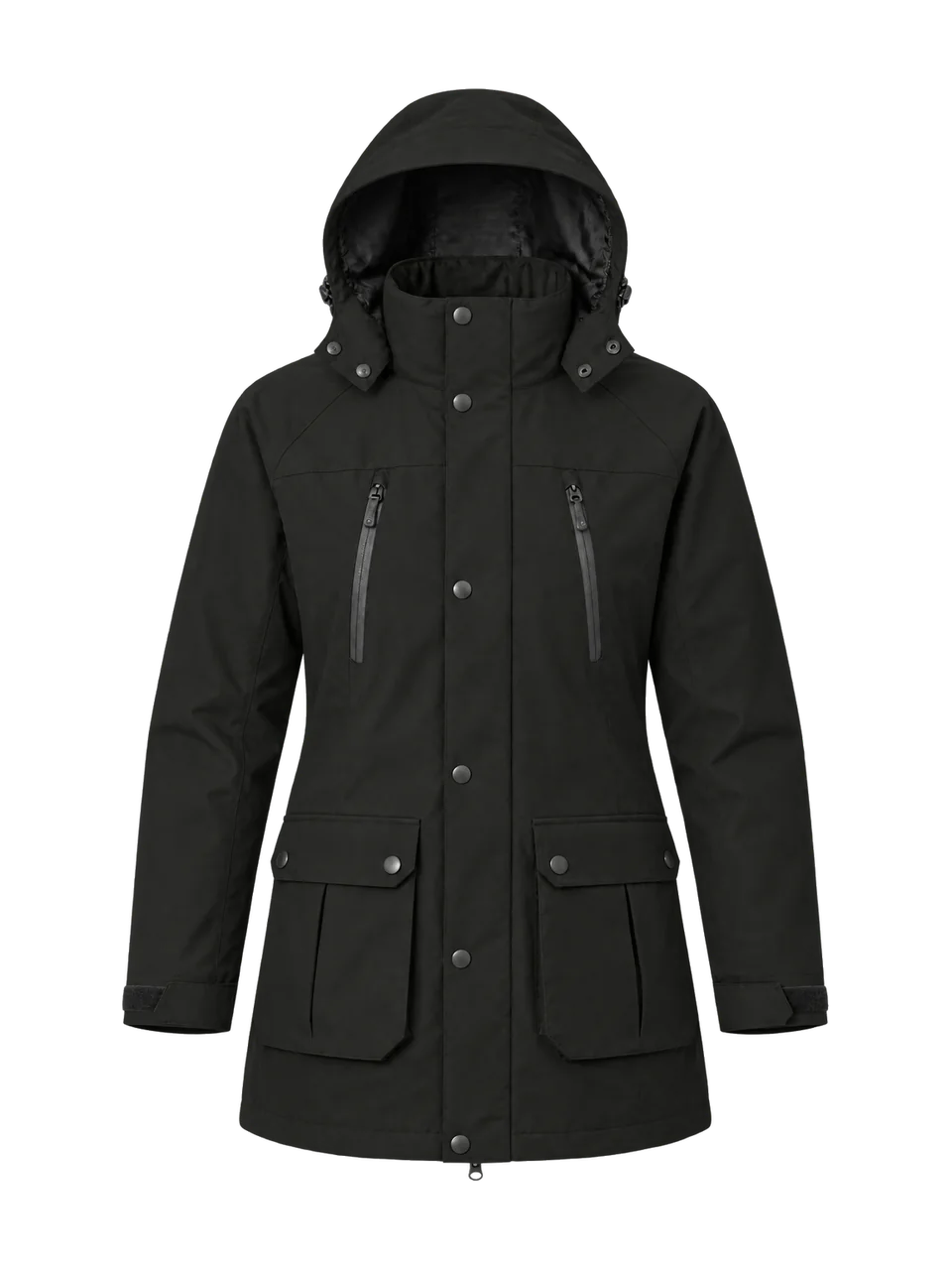 Hale Men's Garth 2L Long Waterproof Jacket in Soot