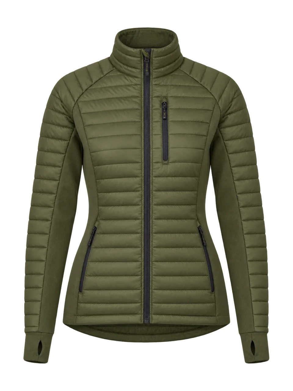 Hale Women's Keld Hybrid Insulated Jacket in Moss