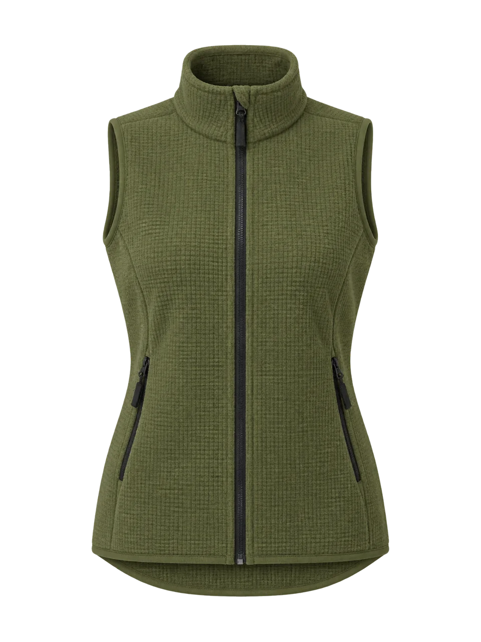 Hale Women's Sneck Fleece Gilet in Moss