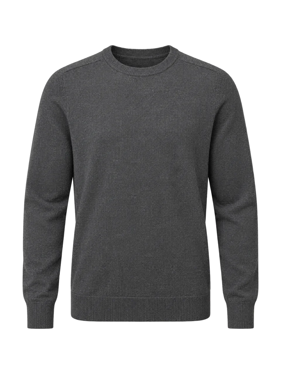 Greywether Men's Menhir 330 Merino Crew Jumper in Charcoal Marl