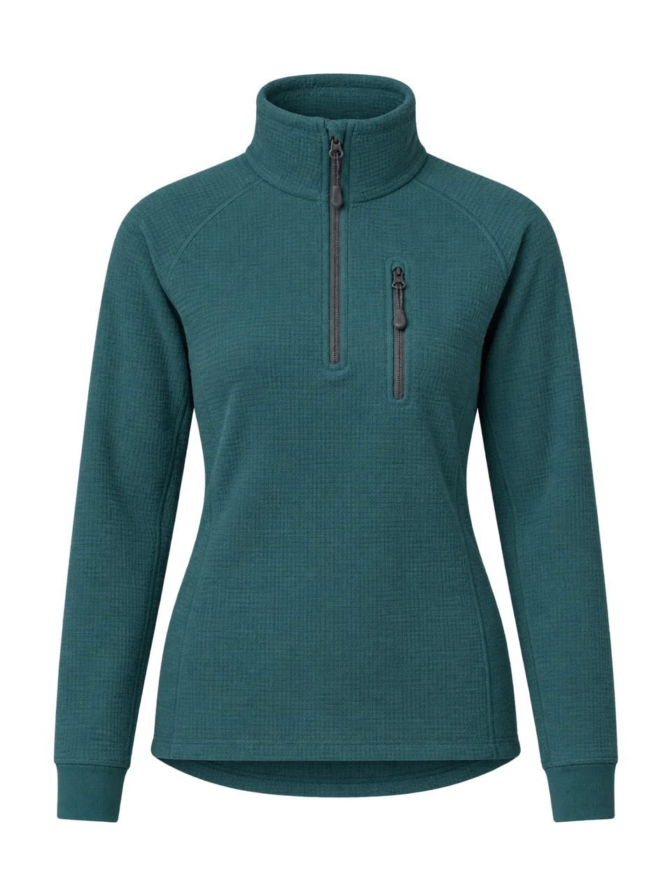 Greywether Women's Dolmen 300 Merino Grid Half-Zip in Teal