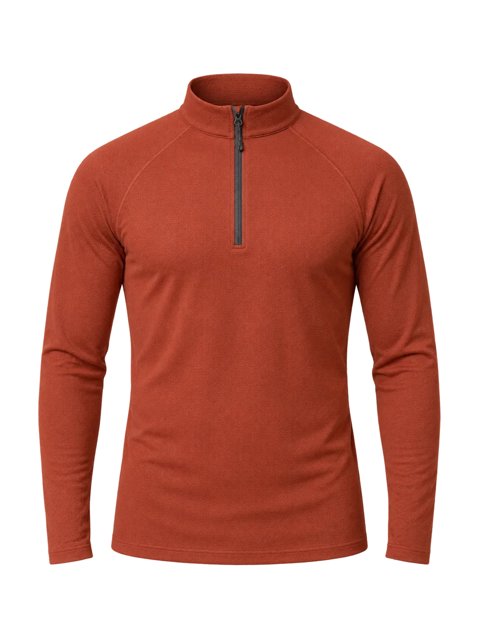 Swift Men's Pipit 125 Zip Neck Base Layer in Ember
