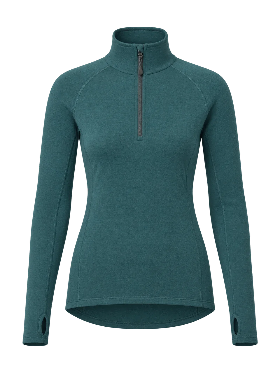 Greywether Women's Lintel 250 Merino Zip Neck in Teal