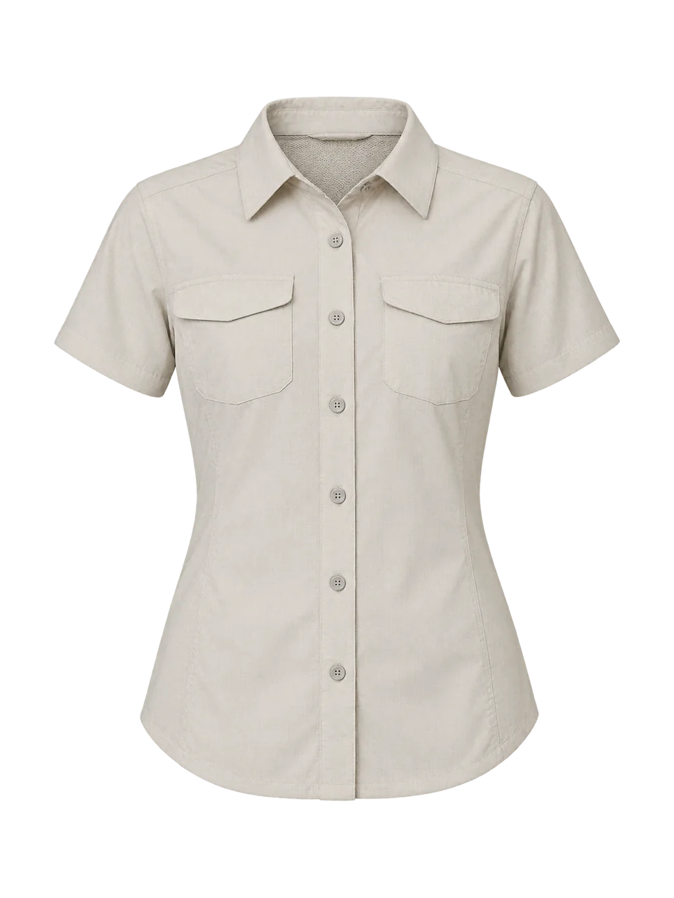 Hale Women's Hause Short Sleeve Walking Shirt in Chalk