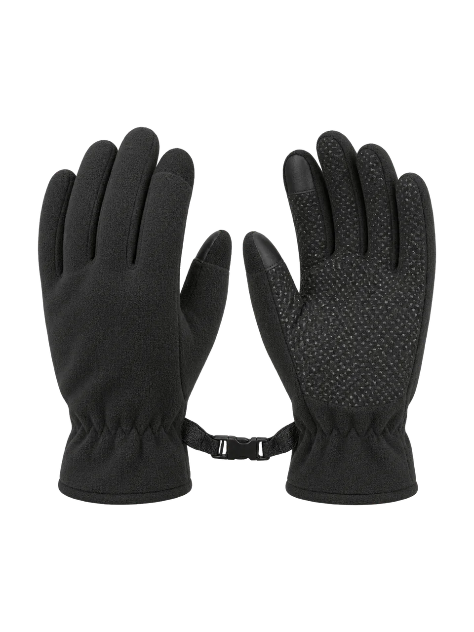 Hale Yat Fleece Gloves in Soot